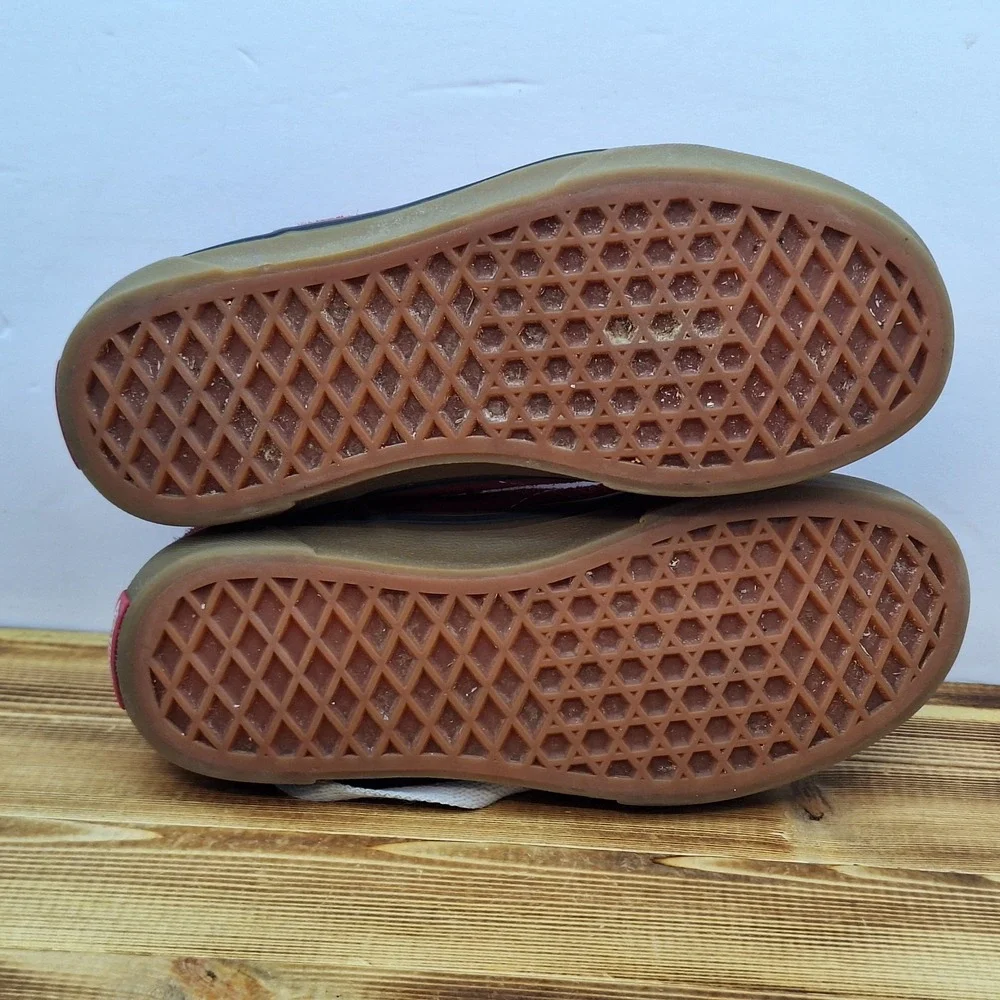 Vans‎ Off The Wall Youth Red Suede Shoes Sneakers 500714 Size US 2.5